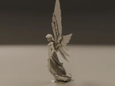 angel statue 3D print model get