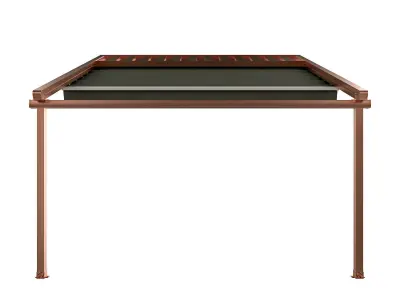 Motorized Pergola 5 copper matte 3D model