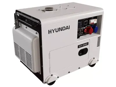 Hyundai DHY 8500SE Diesel Generator 3D model