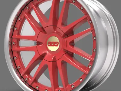 BBS multi-piece rim 8-5 x 19 ET20 1760 3D model