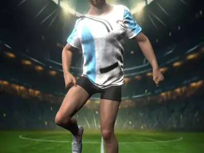 Lionel Messi 3D model