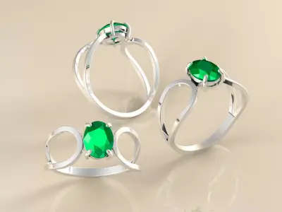 Anel Gota Oval Martell 20034  3D print model