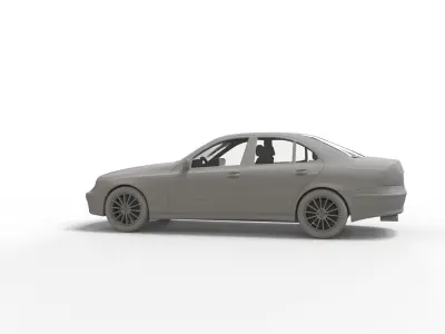 Mercedes Benz E Class 2007 3D print model