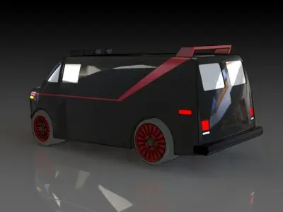 GMC Vandura A Team Van Free 3D print model