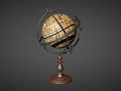 Antique Collection Model Old - Low poly Realistic Low-poly 3D model