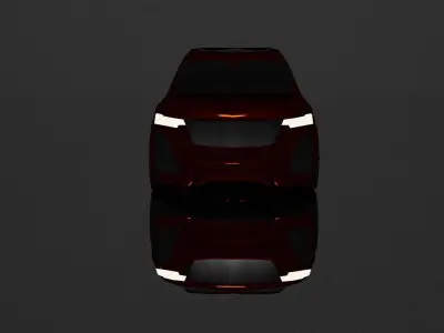 Cadillac XT6 luxury car Low-poly 3D model
