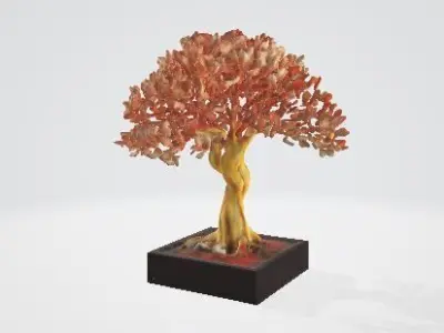 Luxury Golden Tree of Life Statue Home Decor Sculpture 3D print model