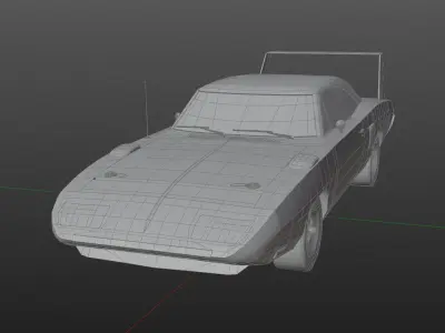 Plymouth Superbird Low-poly 3D model