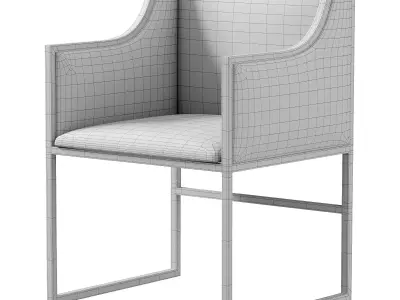 Simple Lazy Single Sofa Chair Luxury 3D model