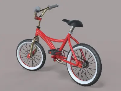 Bike 3d model kids bicycle 3D model