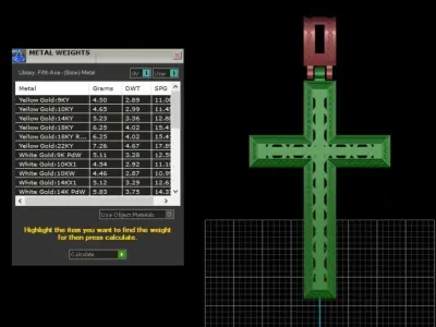 Pendant Cross N18 3D print model