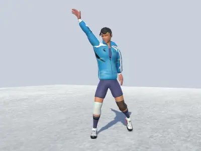 Sports Avatar male 05 Rigged Low-poly 3D model