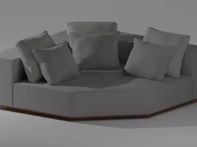 Escape Sofa - Corner by Artefacto 3D model
