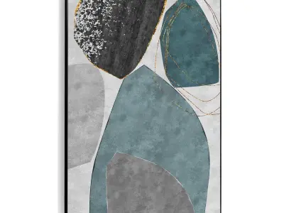 Plaster Two Photo Frame 403 Low-poly 3D model