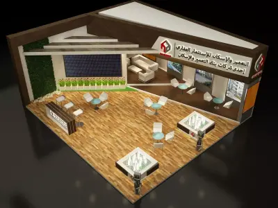  Booth Exhibition Stand a281  3D model