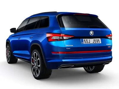 Skoda Kodiaq RS 2019 Low-poly 3D model