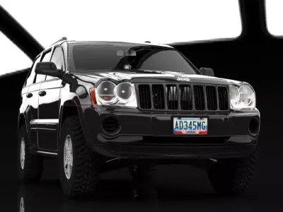 JEEP CHEROKKE LAREDO 2009  3D model