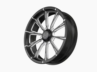 RC Components Exile drag front wheel Low-poly 3D model