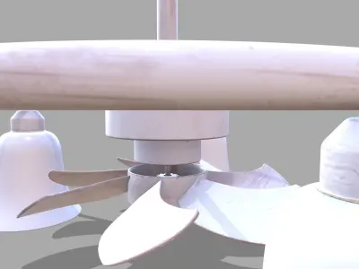Fans with Lights 3D model