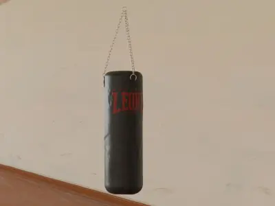 Punch Bag Low-poly 3D model