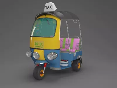Little Thai Tuk Tuk 3D model
