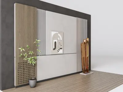 Decorative Wall Panel 3D wall panel 3d panel Backdrop 3  3D model