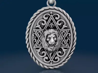 Lion Luxury Pendants  3D print model
