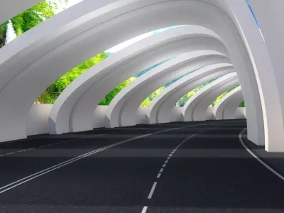 Road Highway 3D model