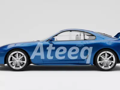 Toyota Supra MK4 3D Model High-Quality Printable Car Model 3D model