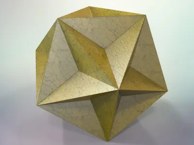 Great Dodecahedron Low-poly 3D model
