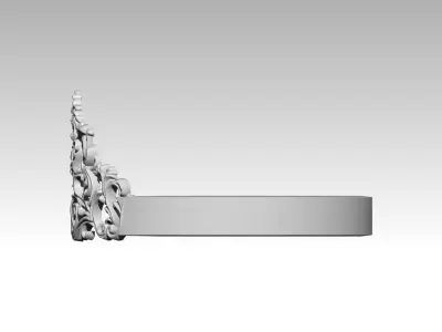 Crown ring woman 3D print model