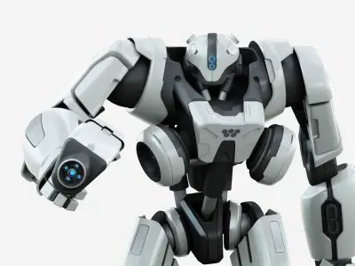 BATTLE DROID SYRIOS-D Rigged for Unreal Engine - Unity - MIXAMO 3D model