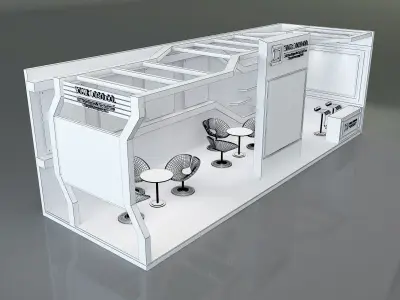 Booth Exhibition Stand a325e 3D model