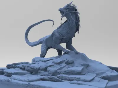 Lizard Mount 3D model