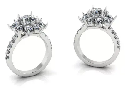 Gold  ring  Jewelry 3D print model