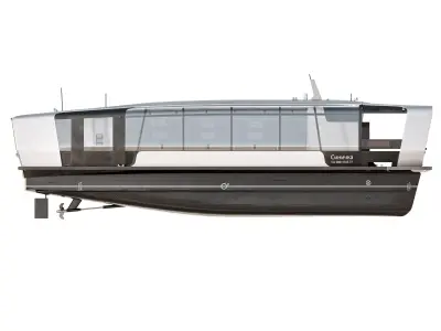 Electric River Tram 3D model