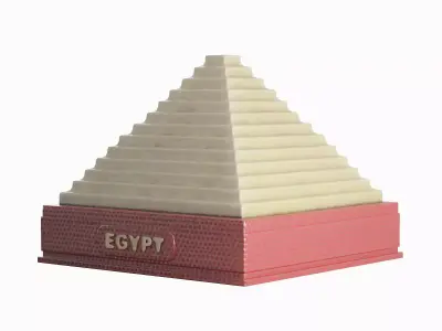 Pyramid Toy B 02 Low-poly 3D model