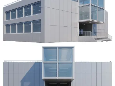 Modern building 001 3D model