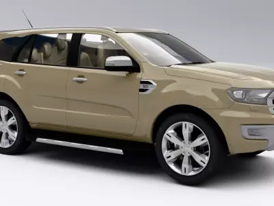 Ford Everest Endeavour 2018 Low-poly 3D model