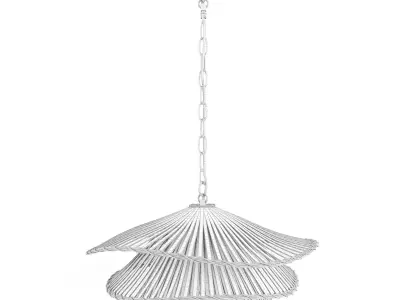 Bamboo rattan lantern 3D model