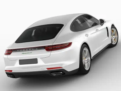 Porsche Panamera Hybrid and 4S 3D model