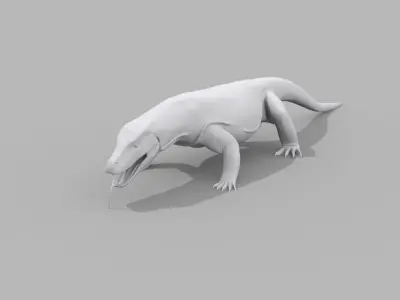 komodo Dragon Shape 3D model