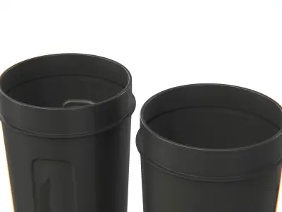 Sport Protein Shaker Bottle Low-poly 3D model