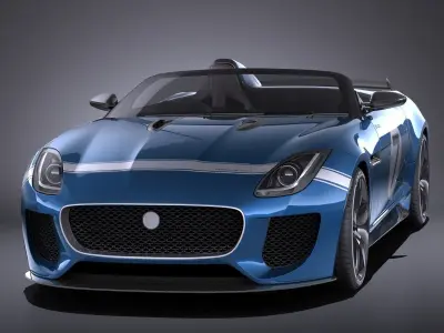 Jaguar Project 7 Concept 2016 VRAY 3D model