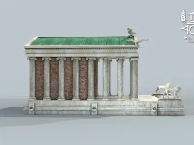Roman Island Classic Temple 3D model