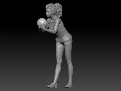 BOWLING GIRL 1 3D print model