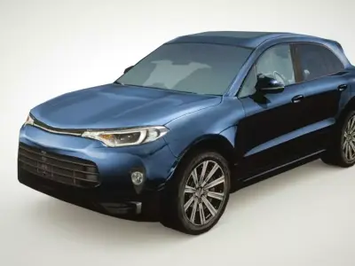 Generic SUV v4 multicolors Low-poly 3D model