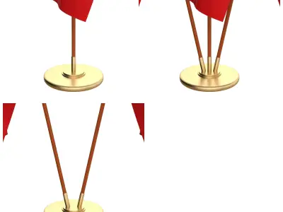 Senegal Flag Pack 3D model