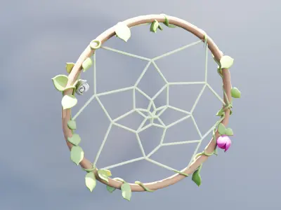Dream Catcher Detailed Decor 3D model