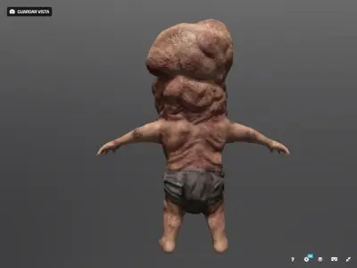 BABY MOSNTER Low-poly 3D model